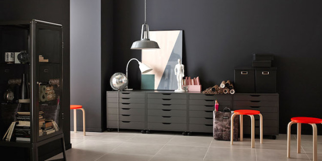 Wandgestaltung Dunkle Grautone Liegen Bei Der Inneneinrichtung Im Trend