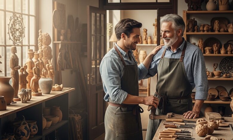Unternehmensnachfolge im Handwerk eine wichtige Aufgabe beider Generationen.