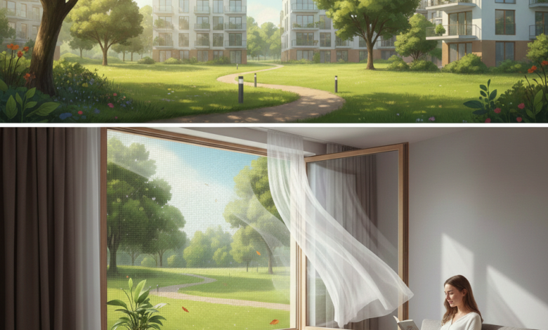 Wohnen zwischen Natur und Stadt.