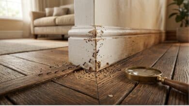 Schädlingsbefall im Eigenheim.