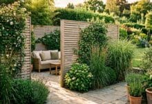 Sichtschutz im Garten.