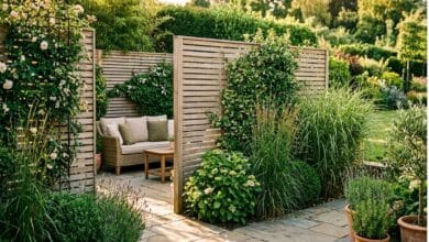 Sichtschutz im Garten.